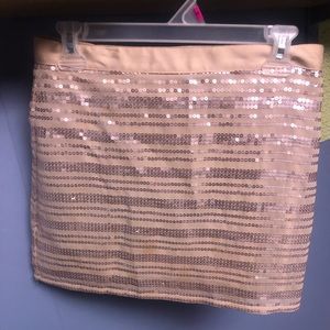Sequin mini skirt